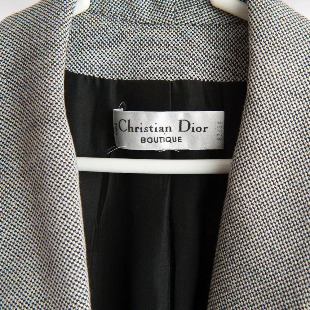 Vintage 90s Christian Dior Skirt Suit Circa 1996 / 1997